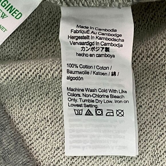 J Crew Sweatshirt Mens XXL Grey French Terry Crewneck Lightweight Pullover BN436 - Picture 6 of 11